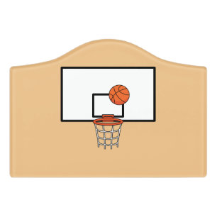 Basketball Hoop Door Sign