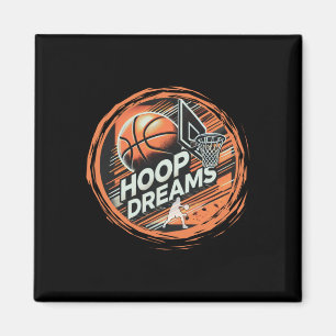 Basketball Hoop Dreams Active Magnet