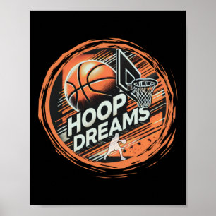 Basketball Hoop Dreams Active Poster