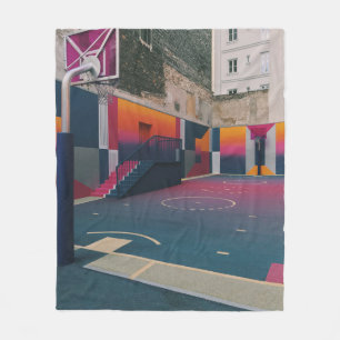 Basketball Hoop Fleece Blanket