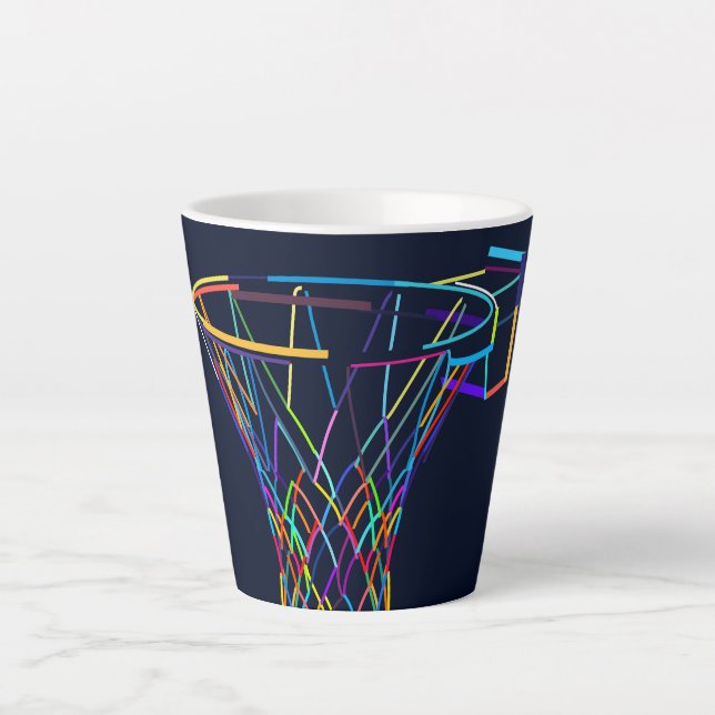  Basketball hoop Latte Mug (Front)