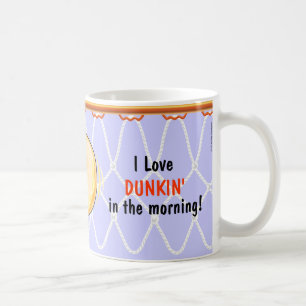 Basketball Hoop Net_Donut_I Love Dunking Coffee Mug