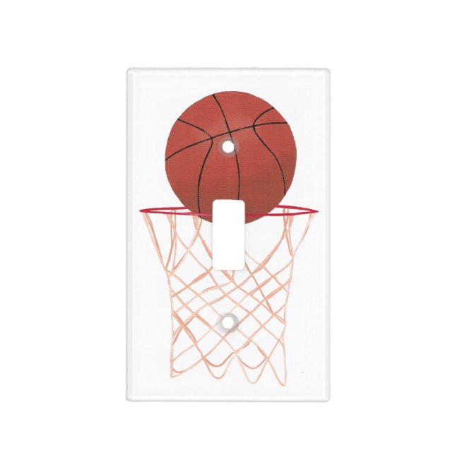 Basketball Hoop Net Light Switch Cover Plates (Front)