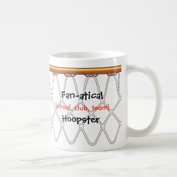 Basketball Hoop Net_outline_fan-atical Template Coffee Mug by UCanSayThatAgain at Zazzle
