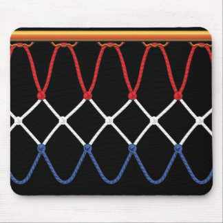 Basketball Hoop Net_red,white,blue Team U.S.A. Mouse Pad