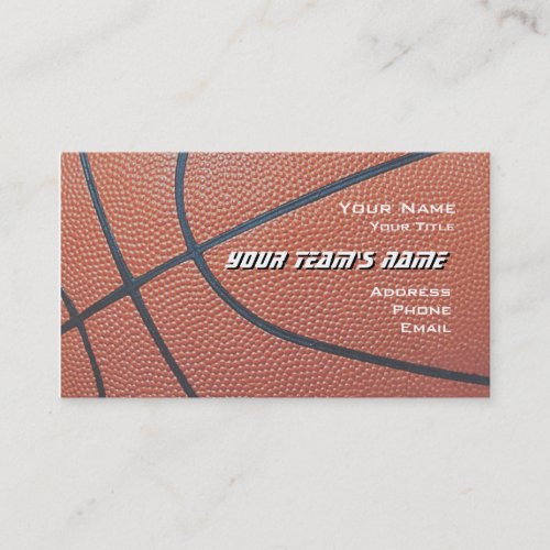Basketball Hoop Net_texture look_hoop net on blue Business Card Template