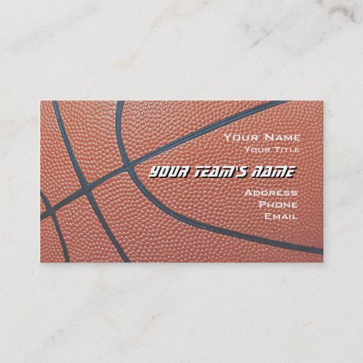 Customizable Basketball Hoop Net_texture look_hoop net on blue Business Card Template