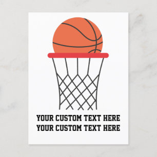 Basketball Hoop Personalized Postcard