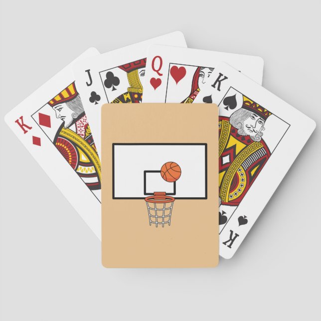 Basketball Hoop Poker Cards (Back)