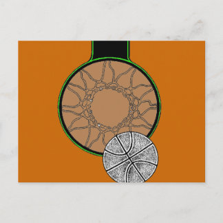 BASKETBALL HOOP POSTCARD