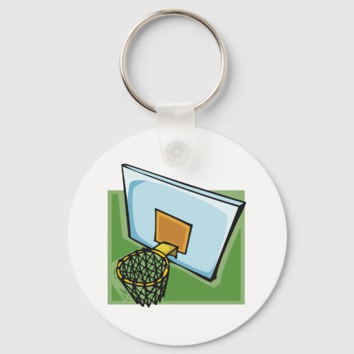 Basketball Hoop Sport Keychain