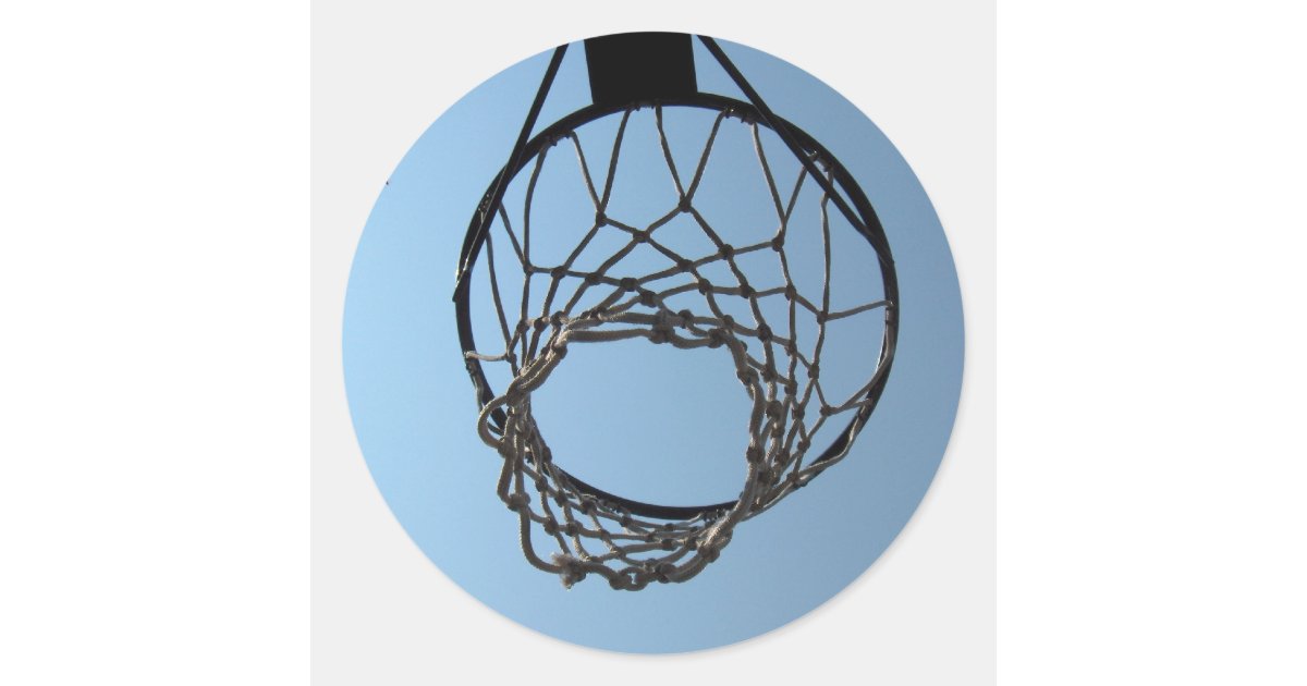 Basketball hoop stickers Zazzle