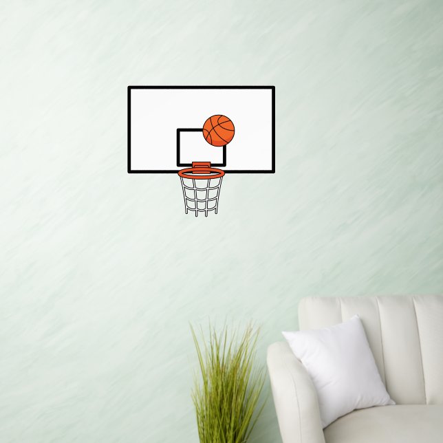 Basketball Hoop Wall Decal (Living Room)