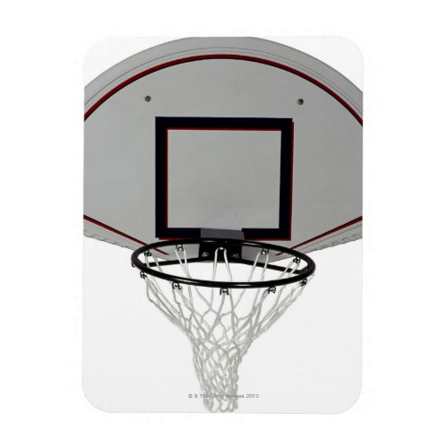 Basketball hoop with backboard magnet