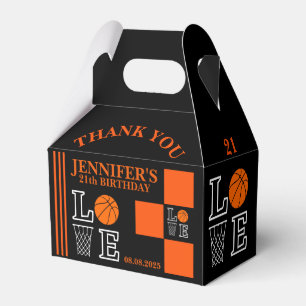 Basketball Hoops, Basketball Player Birthday Favor Boxes