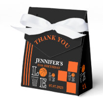 Basketball Hoops, Basketball Player Birthday  Favor Boxes