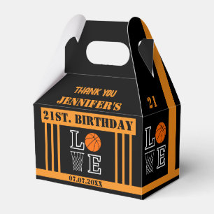Basketball Hoops, Basketball Player Gift Birthday Favor Boxes