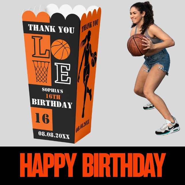 Basketball Hoops, Basketball Player Gift, Birthday Favor Boxes (Creator Uploaded)