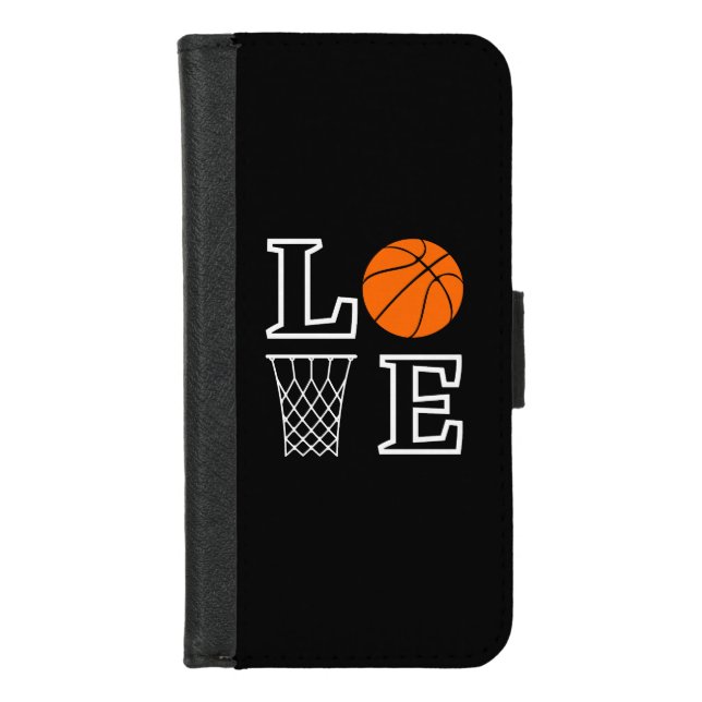 Basketball Hoops, Basketball Player Gift           iPhone Wallet Case (Front)