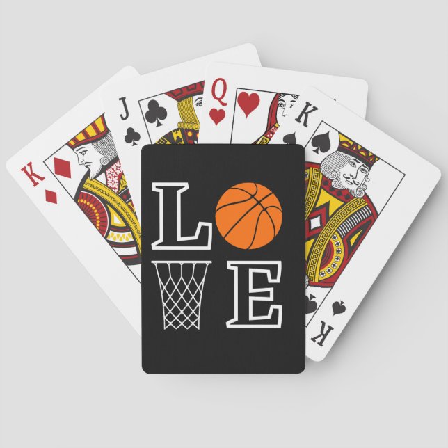 Basketball Hoops, Basketball Player Gift           Poker Cards (Back)