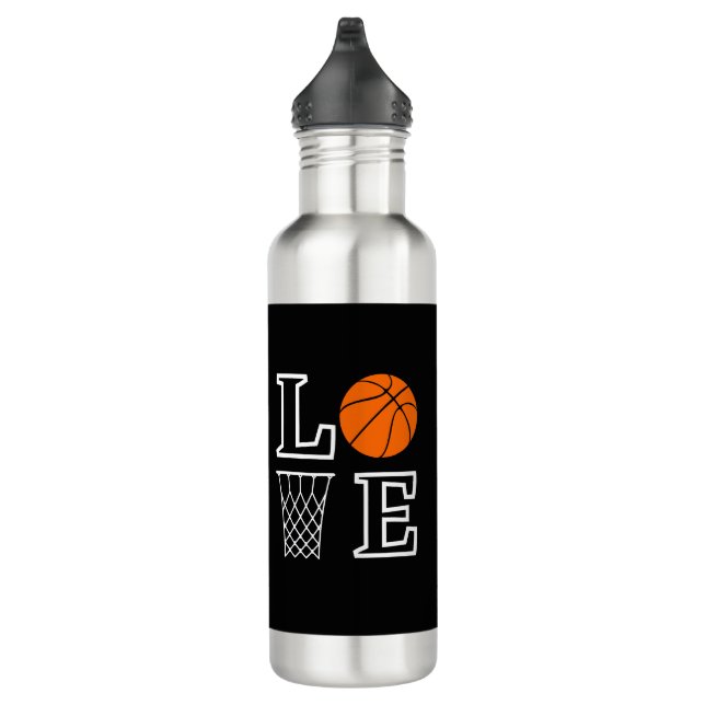 Basketball Hoops, Basketball Player Gift           Stainless Steel Water Bottle (Right)