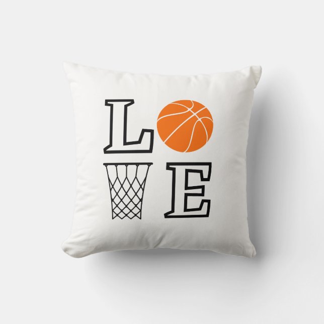 Basketball Hoops, Basketball Player Gift           Throw Pillow (Front)