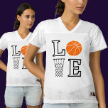 Basketball Hoops, Basketball Player Gift    Women&#39;s Football Jersey at Zazzle