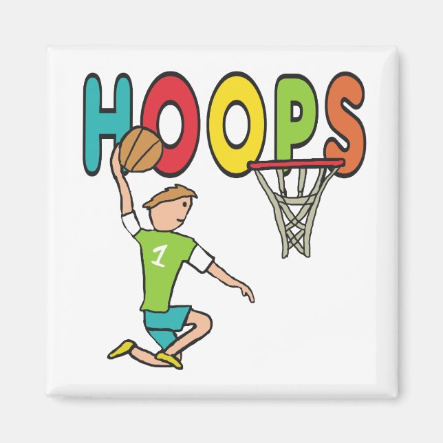 Basketball Hoops Magnet (Front)