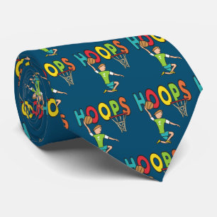 Basketball Hoops Neck Tie