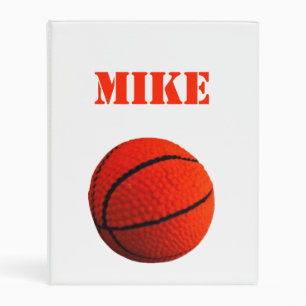 Basketball Hoops Orange Black 4Mike Mini Binder