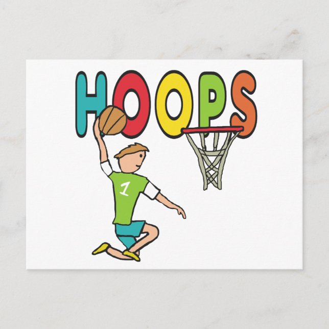 Basketball Hoops Postcard (Front)