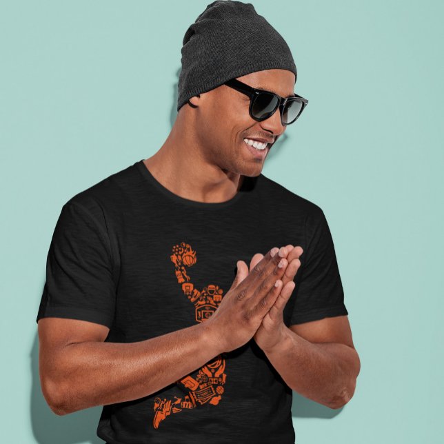 Basketball Hoops Symbol Slam Jump Time T-Shirt (Creator Uploaded)