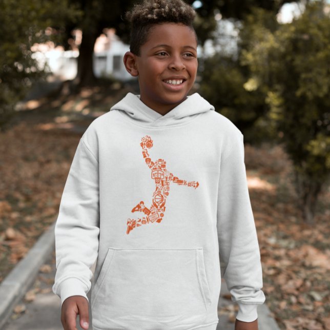 Basketball Hoops Symbol Slam The Ball Hoodie (Creator Uploaded)
