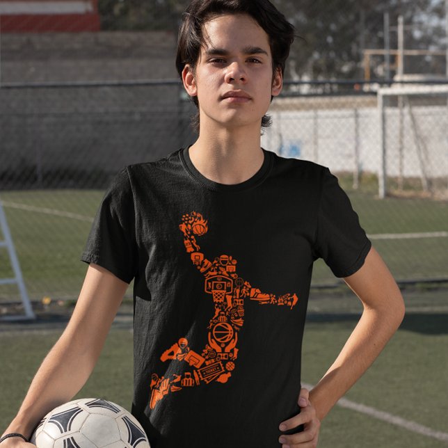 Basketball Hoops Symbol Slam The Ball  T-Shirt (Creator Uploaded)
