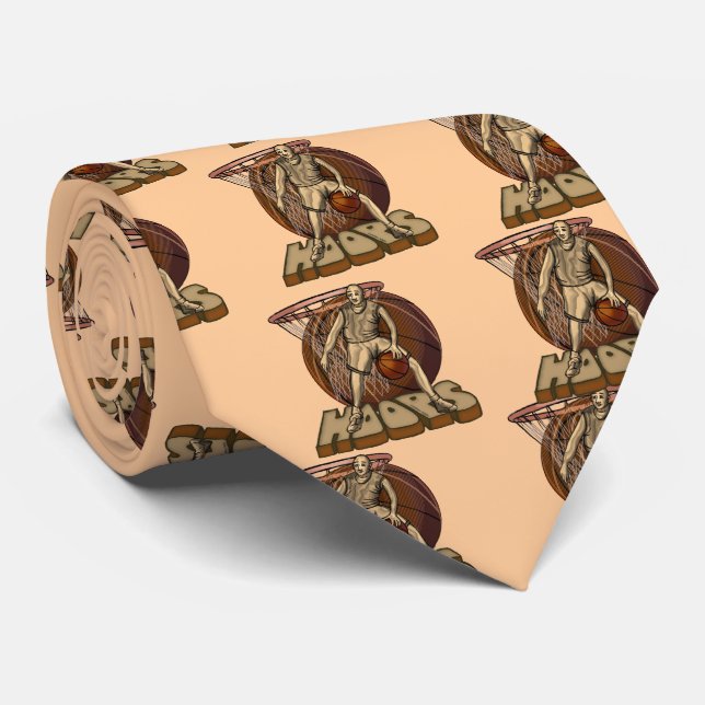 Basketball Hoops Tie (Rolled)