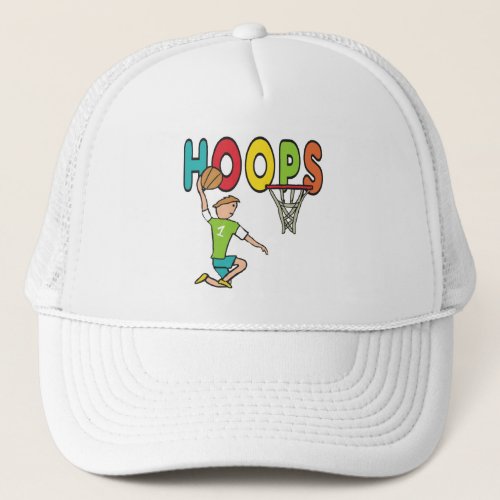 Basketball Hoops Trucker Hat