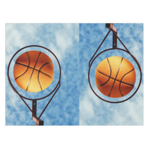 Basketball Hottest Shot Cotton Tablecloth. Tablecloth