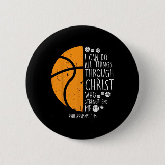 Basketball I Can Do Things Bible Verse God Jesus G Button