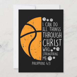 Basketball I Can Do Things Bible Verse God Jesus Invitation