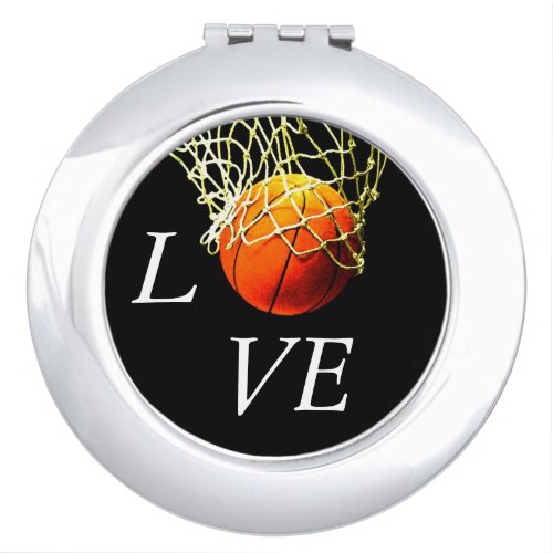 Basketball I Love Compact Mirror