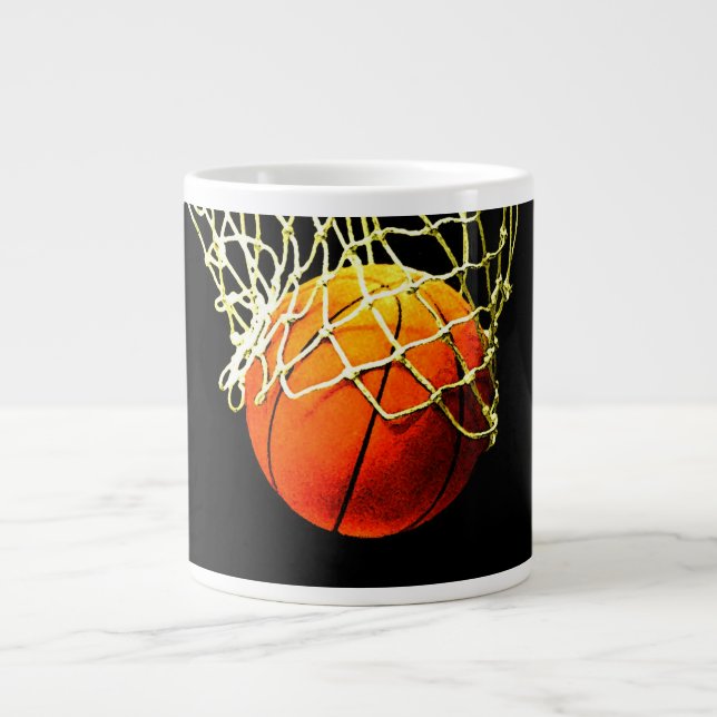 Basketball I Love Giant Coffee Mug (Front)