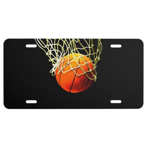 Basketball I Love License Plate