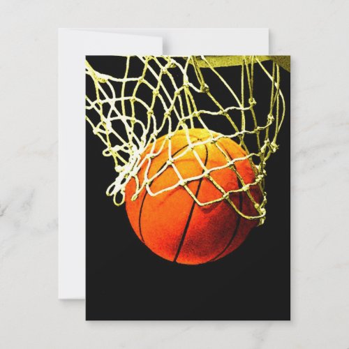 Basketball I Love Thank You Card