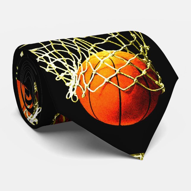 Basketball I Love Tie (Rolled)