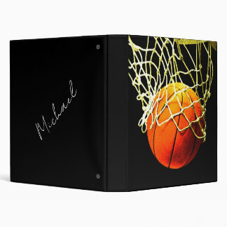 Basketball I Love Your Name 3 Ring Binder