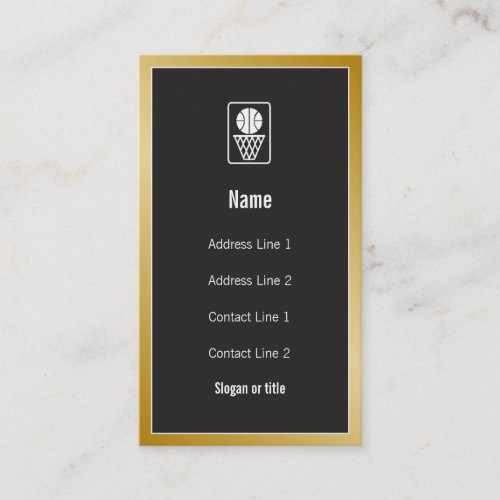 Basketball Icon Business Card