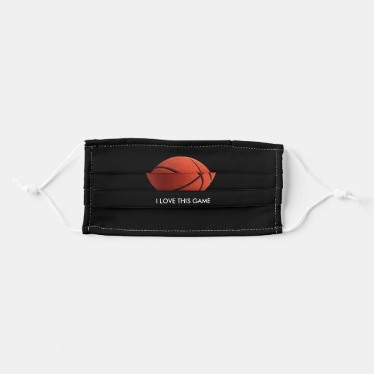 Basketball Illustration Painting Art Sports Adult Cloth Face Mask (Front, Folded)