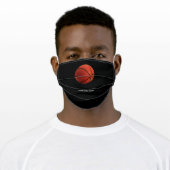 Basketball Illustration Painting Art Sports Adult Cloth Face Mask (Worn)