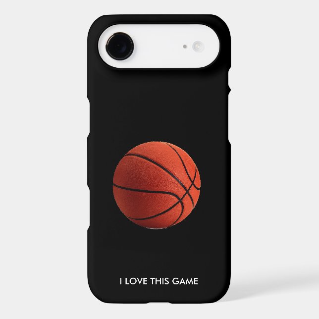 Basketball Illustration Painting Art Sports iPhone Case (Back)