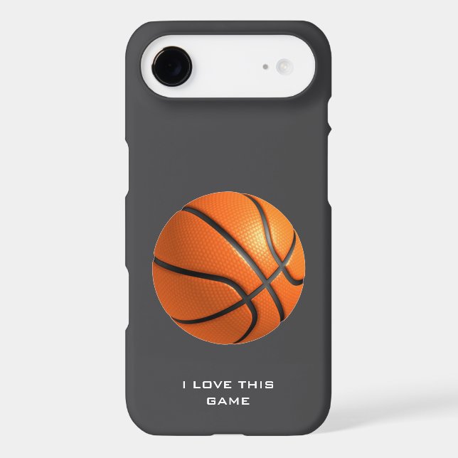 Basketball Illustration Painting Art Sports iPhone Case (Back)